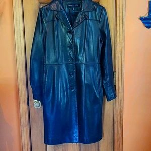 3/4 Length Kenneth Cole Leather Coat